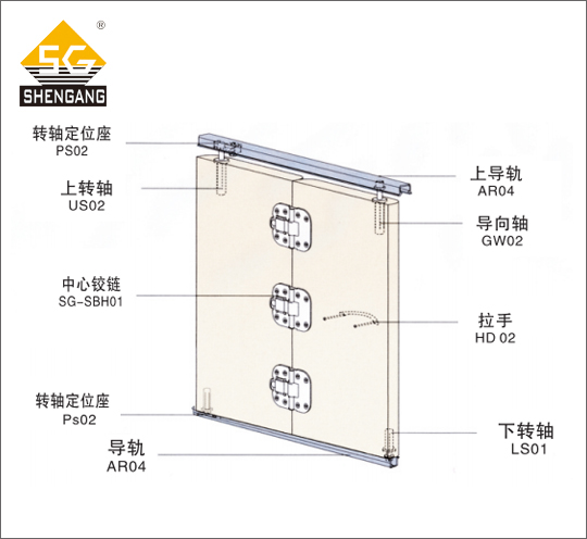 壁櫥衣柜壁柜木門折疊門靜音可調(diào)節(jié)門五金配件 全套